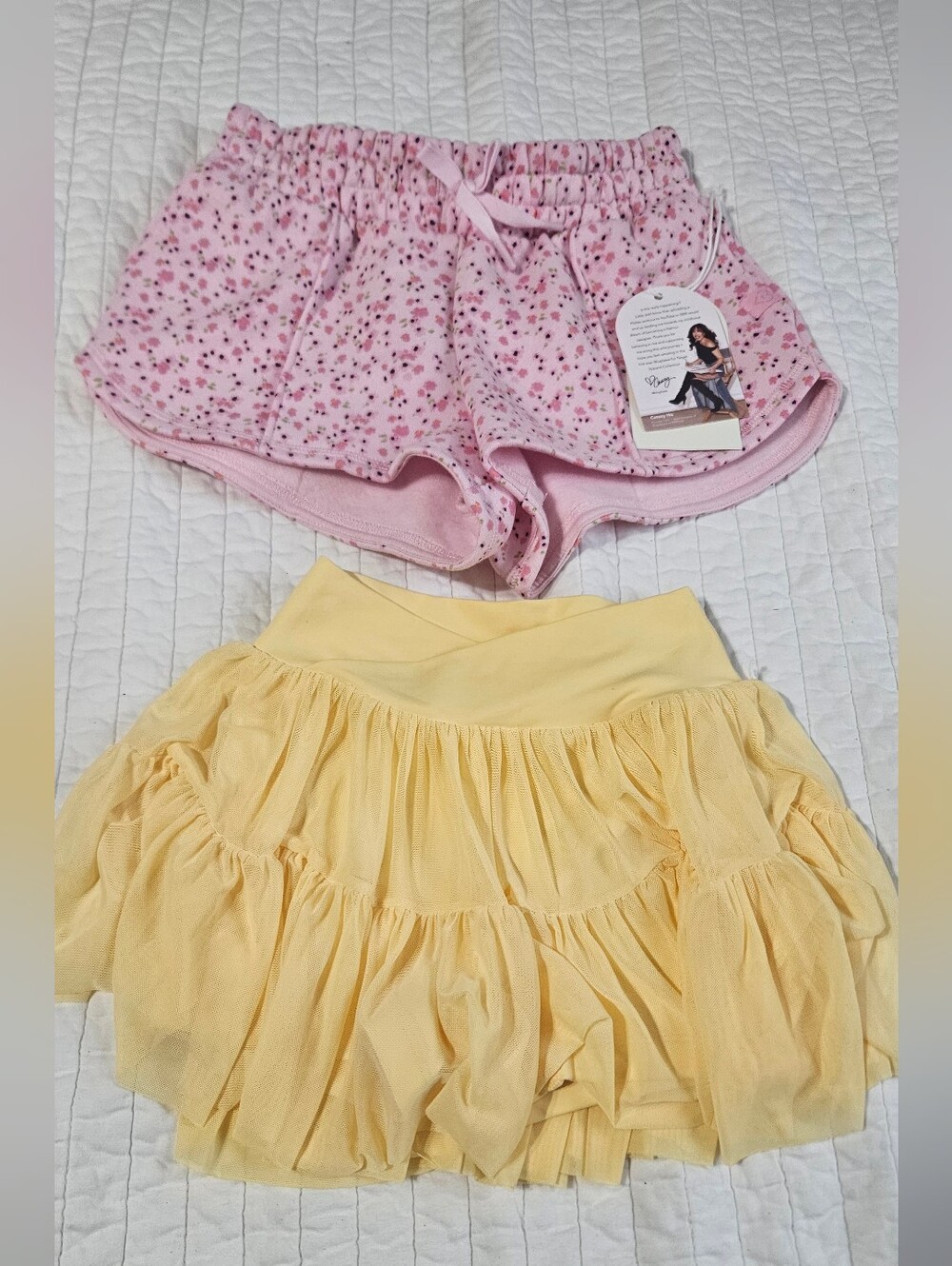 (( 2 PCS )) Blogilates Girls' Mommy & Me Ballerina Skort And Short